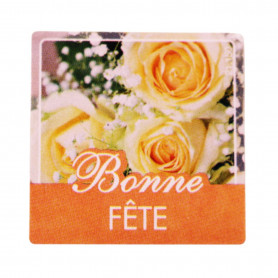 Étiquettes adhésives Bonne fête Louna - Matériel pour fleuriste décoration