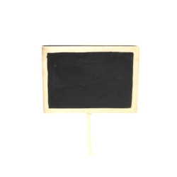 Paquet de 12 ardoises sur pic 2 couleurs - Accessoire de composition pour fleuristes