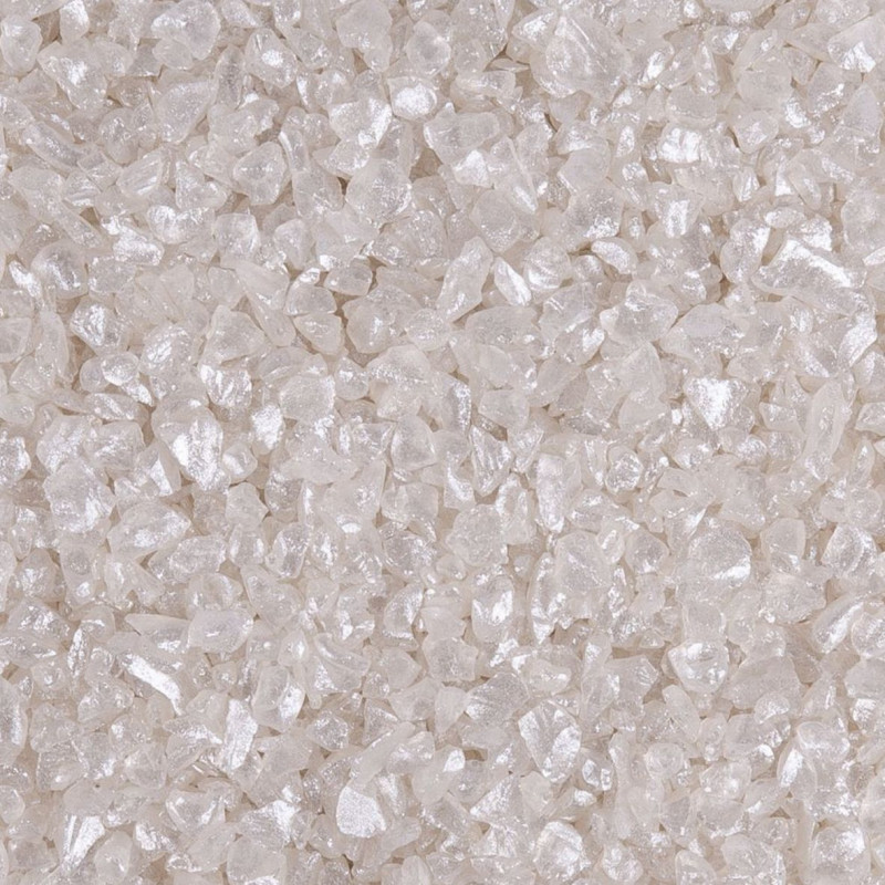 Seau de 2.5L de pierre de verre 2-4mm 3 couleurs