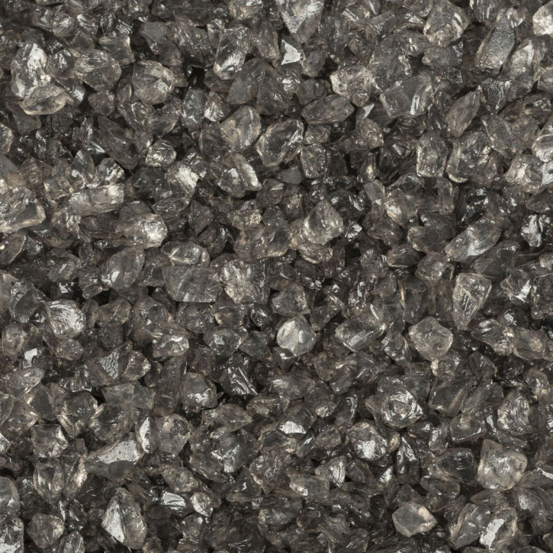 Seau de 2.5L de pierre de verre 2-4mm 3 couleurs