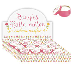 Petite bougie D. 7.5cm - Petits bonheurs - grossiste bougie