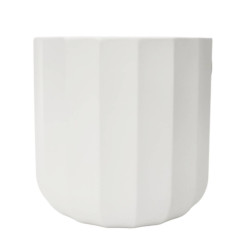 Cache-pot en céramique blanc - Palladio - grossiste fleuriste