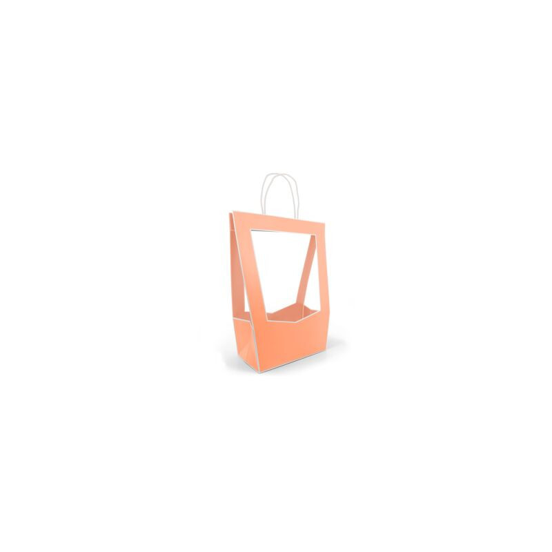 Sac médaillon gris emballage fleuriste grossiste