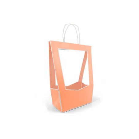 Sac médaillon gris emballage fleuriste grossiste