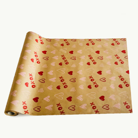 Rouleau de kraft brun ecolpak amour - Grossiste emballage