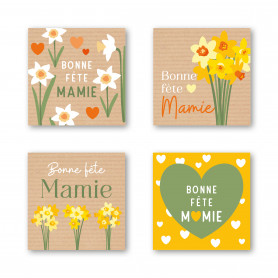 etiquette fête des grans mère - grossiste fleuriste