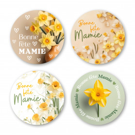 etiquette fête des grands mères - grossiste emballage