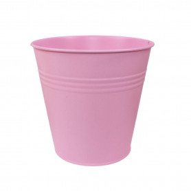 Cache-pot en zinc rose Pep's - grossiste fleuriste