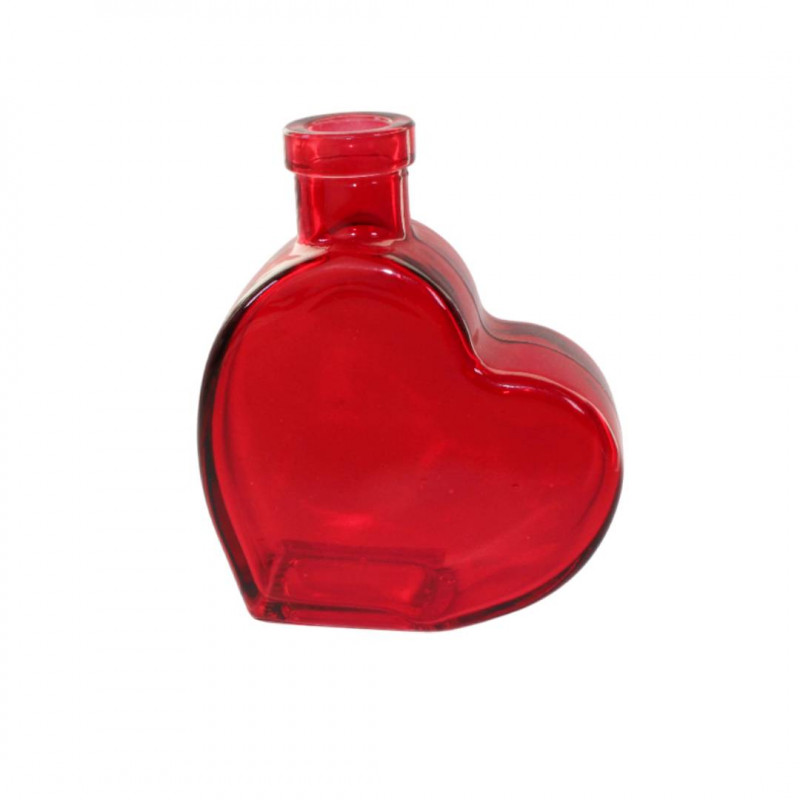 Soliflore en verre cœur - Grossiste verrerie déco