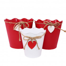 Cache-pot en zinc pampille - Grossiste coupe en zinc