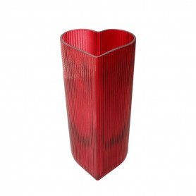 Vase en verre forme cœur - Grossiste fleuriste