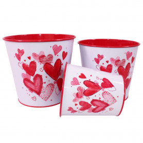 Cache-pot multitude de cœurs - Fournisseur de zinc