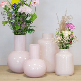 Vase en verre recyclé modèle Milan - Grossiste vase bouquet de fleurs