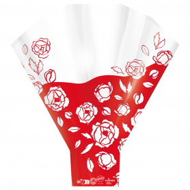 Paquet de 50 housses à bouquet rouge - Caprice - Grossiste fleuriste