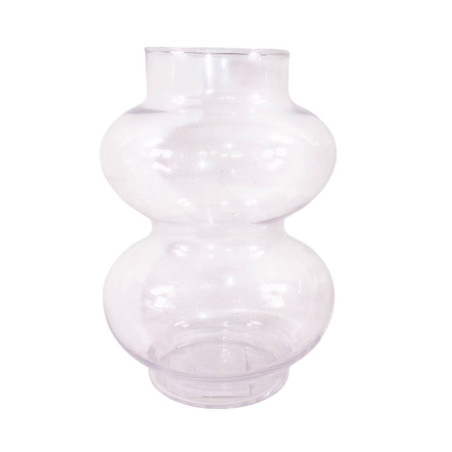 Vase en verre transparent - Prisma - Fourniture fleuriste