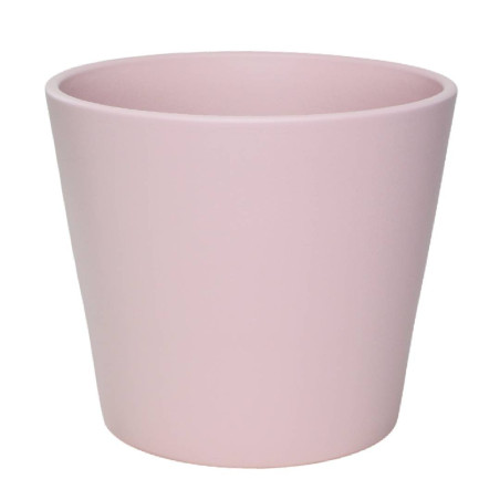 Cache-pot rose velours mat - Grossiste fleuriste - Fournisseur pot de fleur