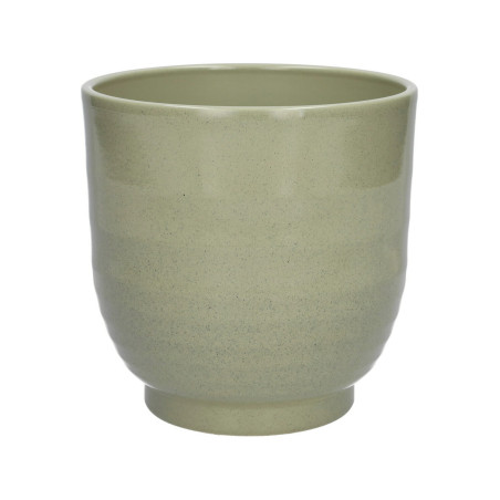 Cache-pot en céramique green stone - Ares - grossiste fleuriste