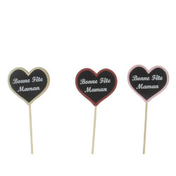 Sachet de 12 pics "maman" - Un amour de maman - grossiste décoration