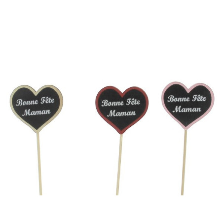 Sachet de 12 pics "maman" - Un amour de maman - grossiste décoration