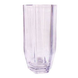 Vase en verre 2 tailles - Octogonal - Grossiste en verrerie