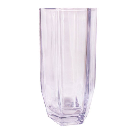 Vase en verre 2 tailles - Octogonal - Grossiste en verrerie