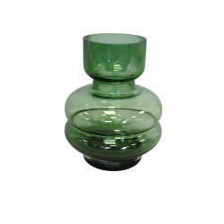 Vase bulbeux en verre - Grossiste verrerie