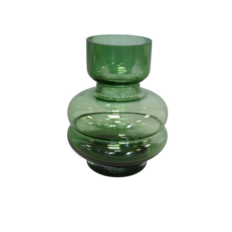 Vase bulbeux en verre - Grossiste verrerie
