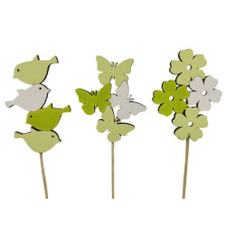 Sachet de 12 pics printemps - Soleil soleil - Grossiste décoration