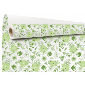 Rouleau de kraft imprimé 0.80x40M - Liselle - Emballage grossiste fleuriste