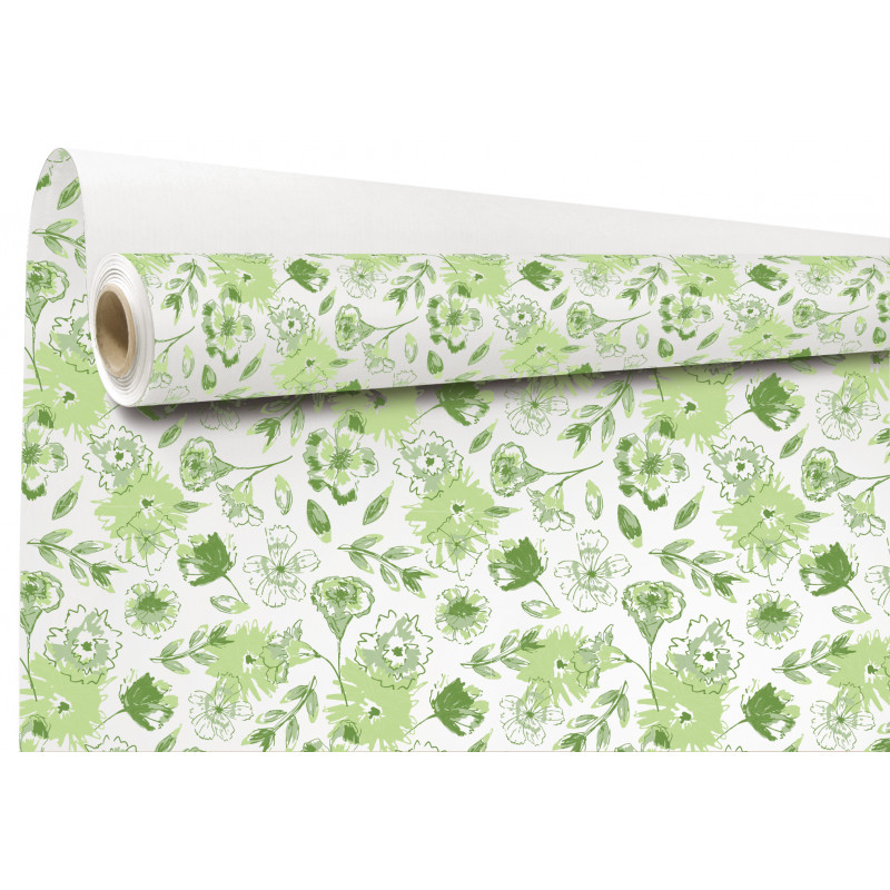Rouleau de kraft imprimé 0.80x40M - Liselle - Emballage grossiste fleuriste