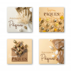 Rouleau de 500 étiquettes adhésives "Pâques" - Chocoly - grossiste emballage