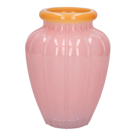 Vase Rose Orange en verre - Ribella - Grossiste verrerie
