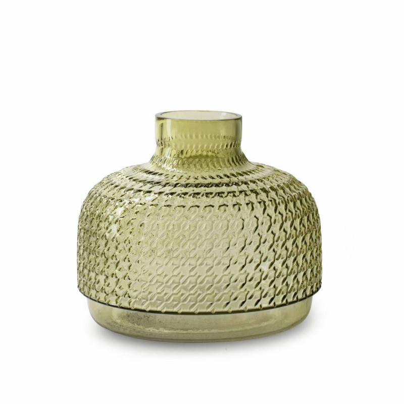 Vase soliflore rond 3 couleurs - Sari - Grossiste en décoration verrerie