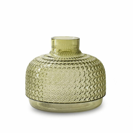 Vase soliflore rond 3 couleurs - Sari - Grossiste en décoration verrerie