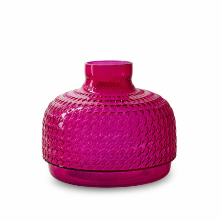 Vase soliflore rond 3 couleurs - Sari - Grossiste en décoration verrerie
