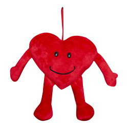 Peluche cœur rouge - Calina - Fournisseur déco saint valentin