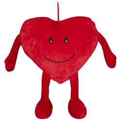 Peluche cœur 45cm - Lovya - Fournisseur déco saint valentin