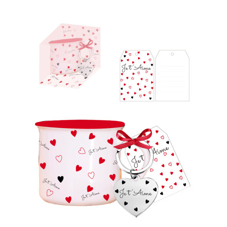 Mug porte clé - Je t'aime - Fournisseur déco saint valentin