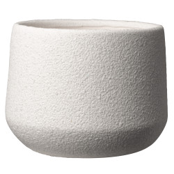 Cache-pot en céramique blanc - Byron - Fournisseur pour fleuristes et jardineries