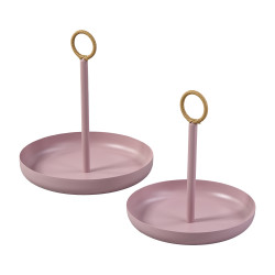 Ensemble de 2 plateaux métal 2 couleurs - Whisper
