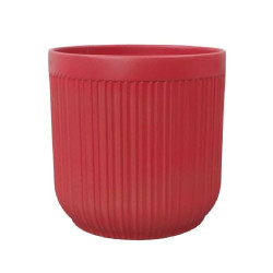 Cache-pot ligne verticale brique 3 tailles - Stria