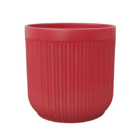 Cache-pot ligne verticale brique 3 tailles - Stria