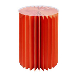 Colonne en papier orange 3 hauteurs - Eolia