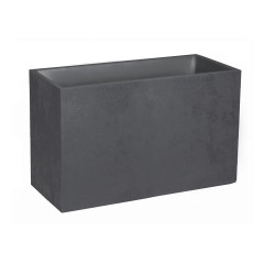 Jardinière muret 116L gris anthracite - Basalt - Fournisseurs grands bacs plastiques