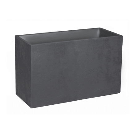 Jardinière muret 116L gris anthracite - Basalt - Fournisseurs grands bacs plastiques