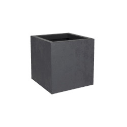 Pot carré gris anthracite - Basalt up - Fournisseurs grands pots plastiques