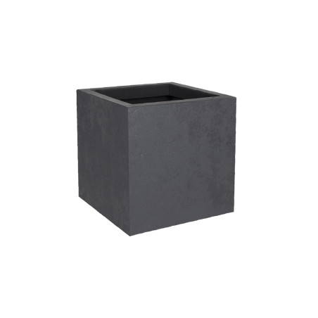 Pot carré gris anthracite - Basalt up - Fournisseurs grands pots plastiques