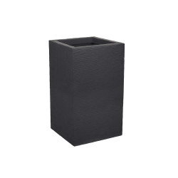 Pot carré haut gris anthracite - Graphit up - Fournisseurs grands pots plastiques
