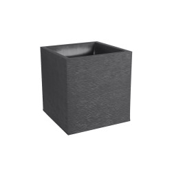 Pot carré gris anthracite 3 tailles - Graphit