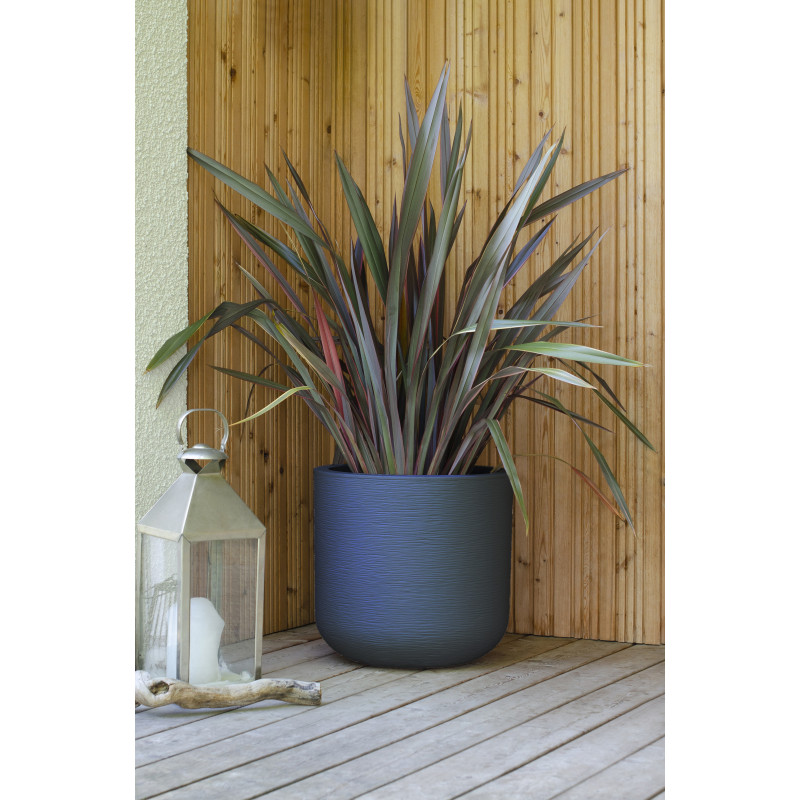 Pot rond gris 2 tailles - Graphit